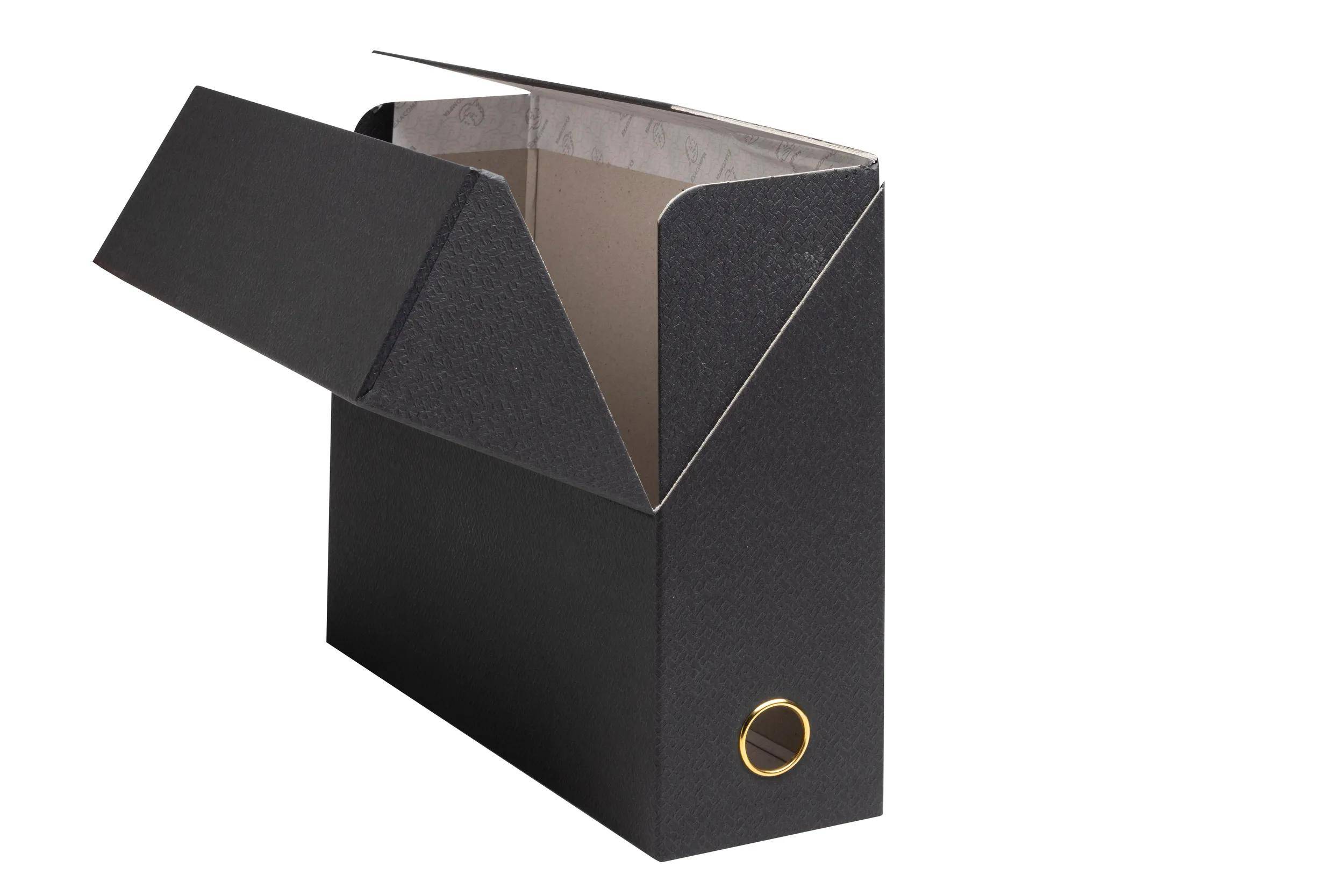 Exacompta 5x Transferbox Rücken 90mm 255x9x34 cm A4 Office by me Schwarz 89601E