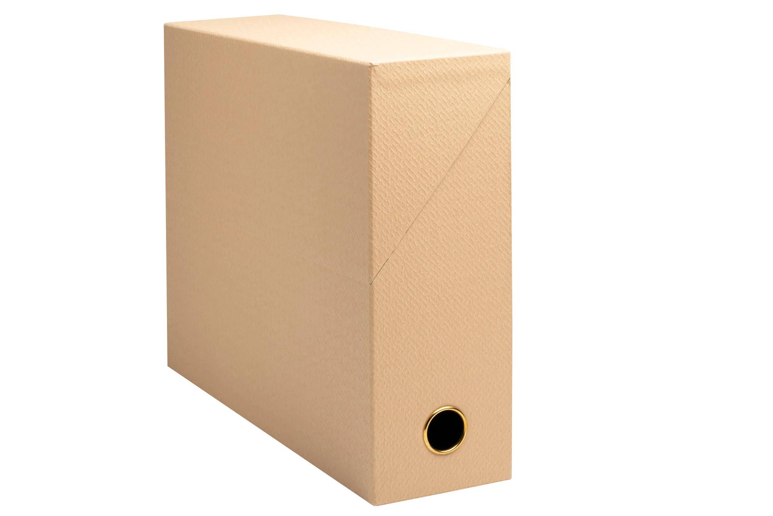 Exacompta 5x Transferbox Rücken 90mm 255x9x34 cm A4 Office by me Beige 89602E