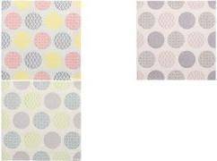 PAPSTAR Motiv-Servietten ''ROYAL Collection Rococo'', rosa aus Tissue, 1/4 Falz, 4-lagig, Maße: 400 x 400 mm