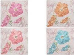 PAPSTAR Motiv-Servietten ''ROYAL Collection Blossom'' lila, aus Tissue, 1/4 Falz, 4-lagig, Maße: 400 x 400 mm