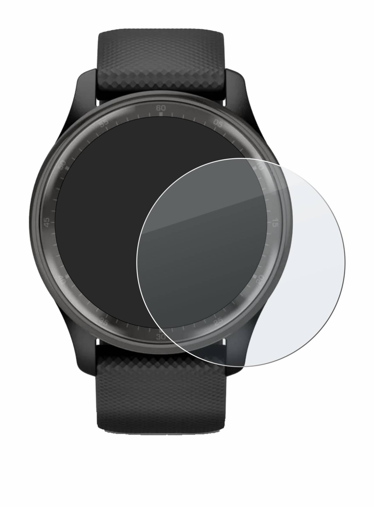 BROTECT AirGlass Matt Glas Panzer Folie für Garmin Vivomove Trend