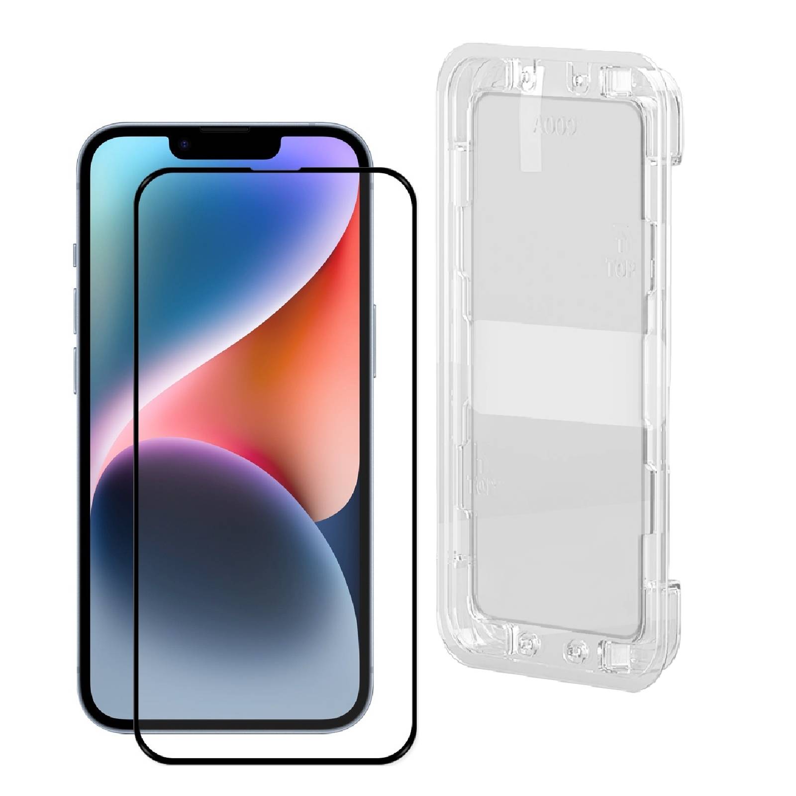 Kopie von 1x 9H Panzerhartglas für iPhone 12 3D KLAR Displayglas Schutzglas Displayschutz Tempered Panzerglas Montagehilfe #1 #1 #1