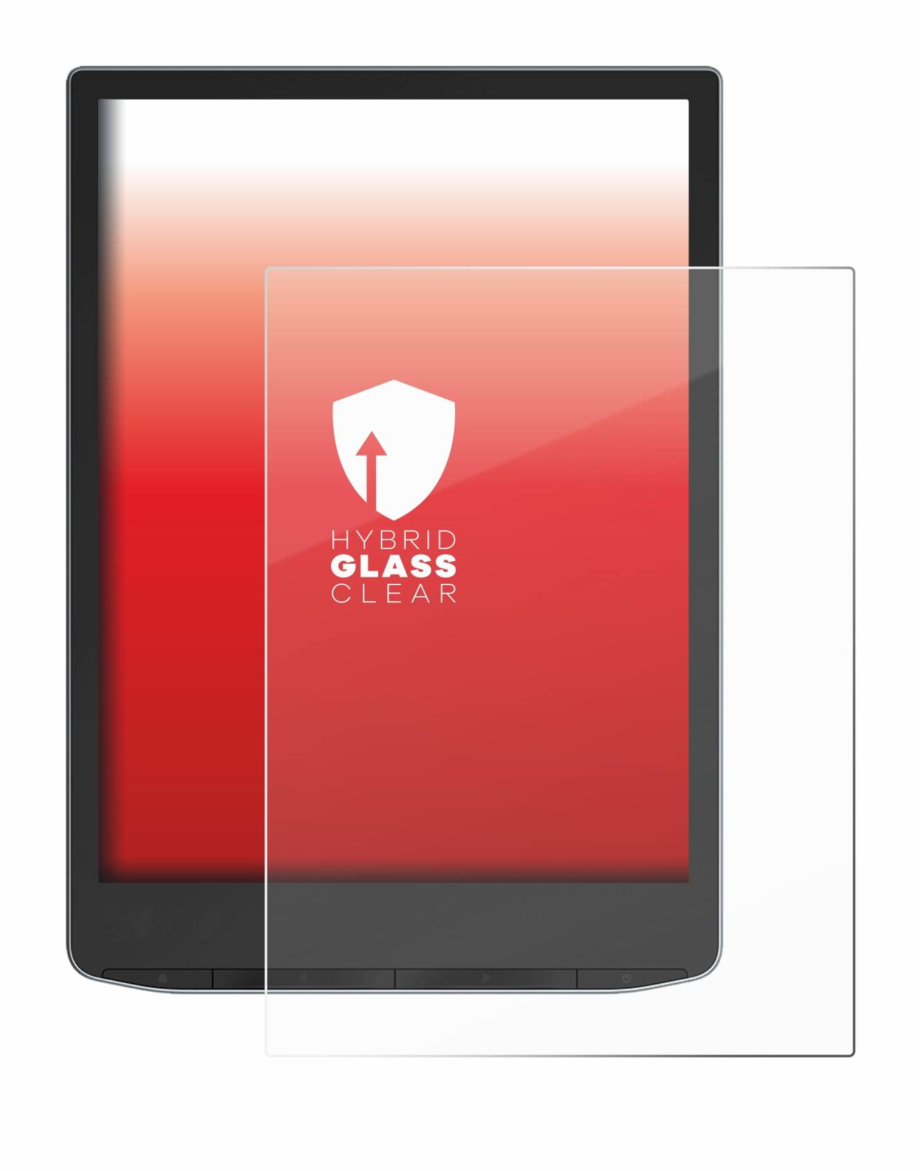 upscreen Hybrid Glas Panzer-Folie für PocketBook InkPad Color 3