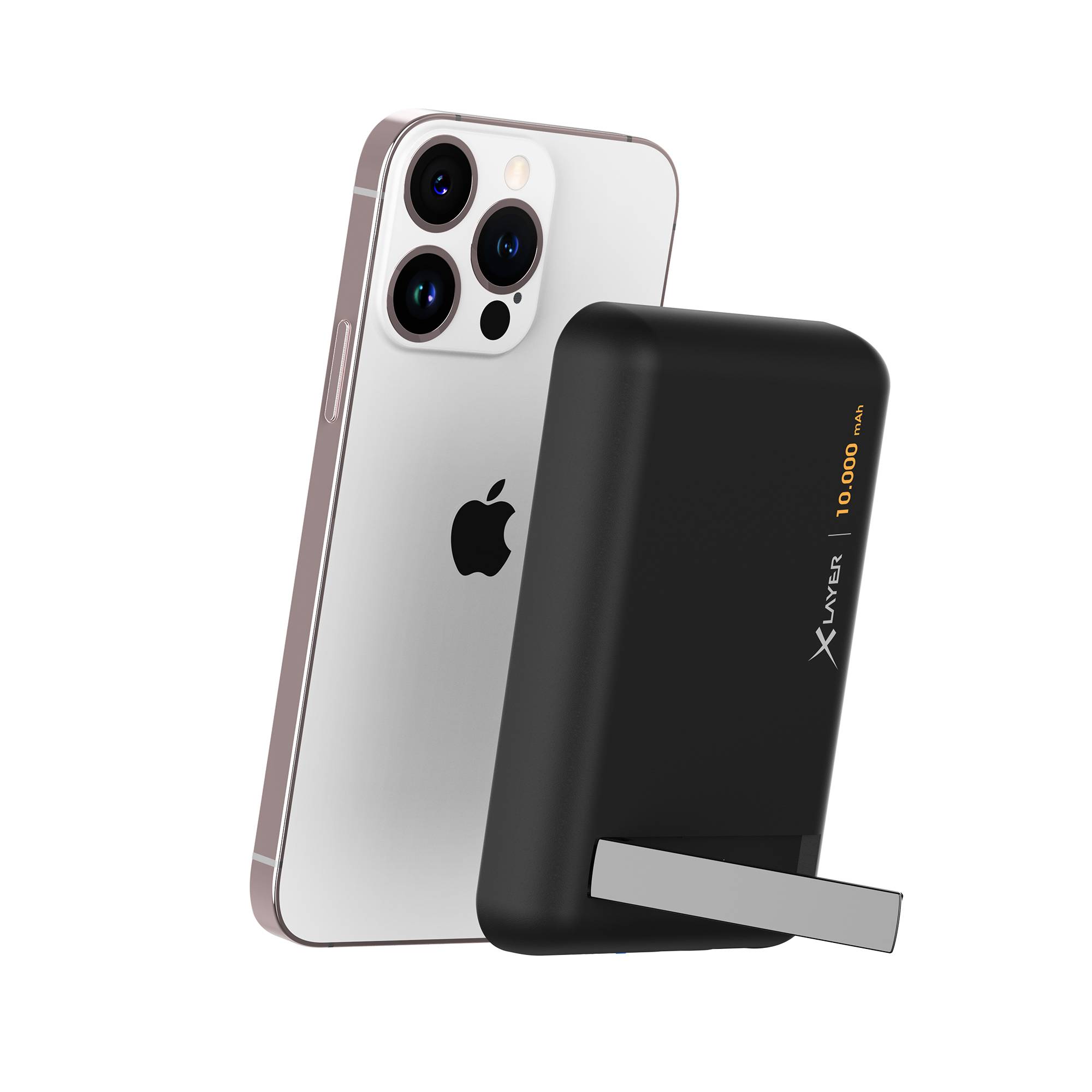 XLayer MagFix Pro 2-in-1 Powerbank mit Standfuß 10.000 mAh Black