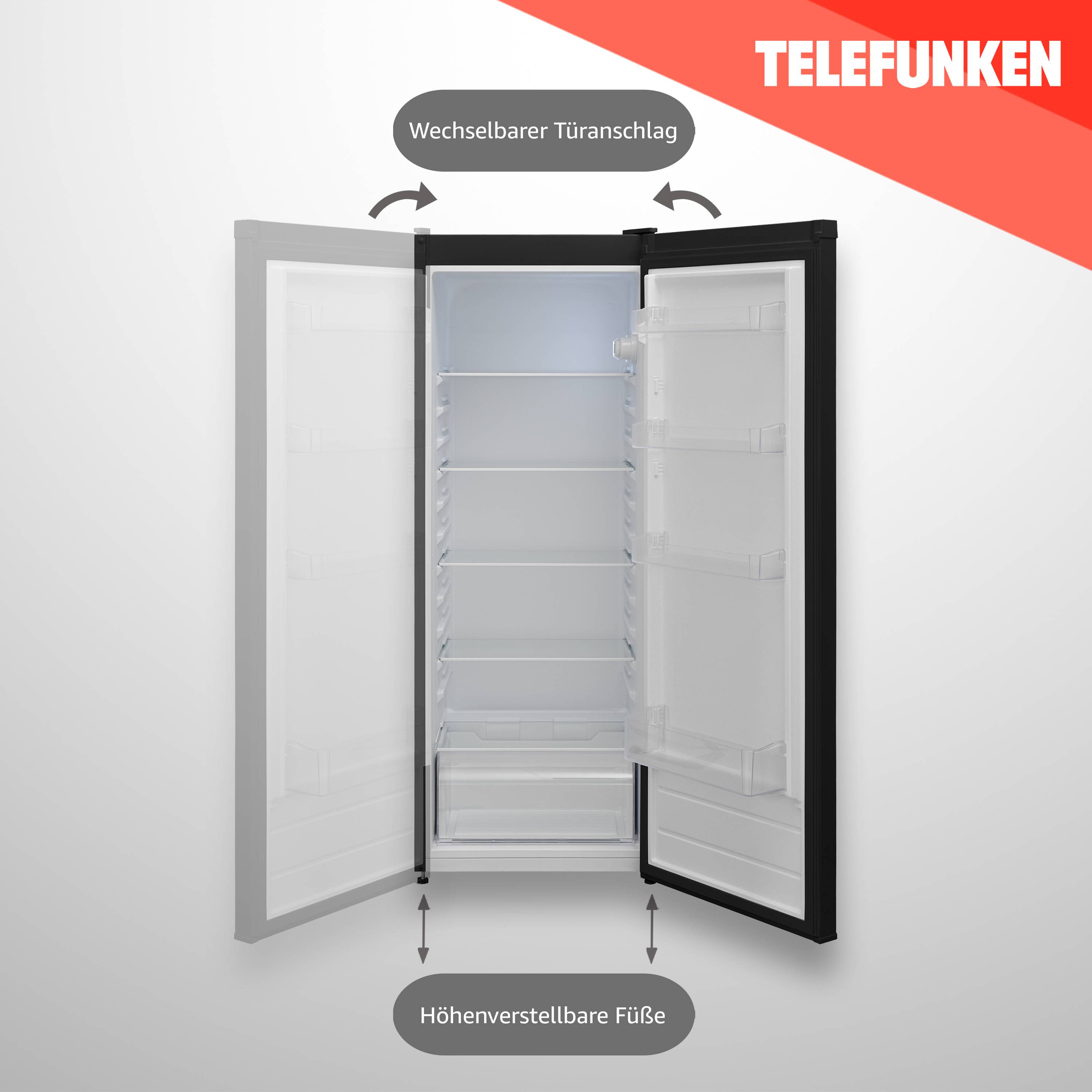 TELEFUNKEN KTFK265E2 Kühlschrank ohne Gefrierfach 255 Liter | Standkühlschrank groß | Vollraumkühlschrank freistehend