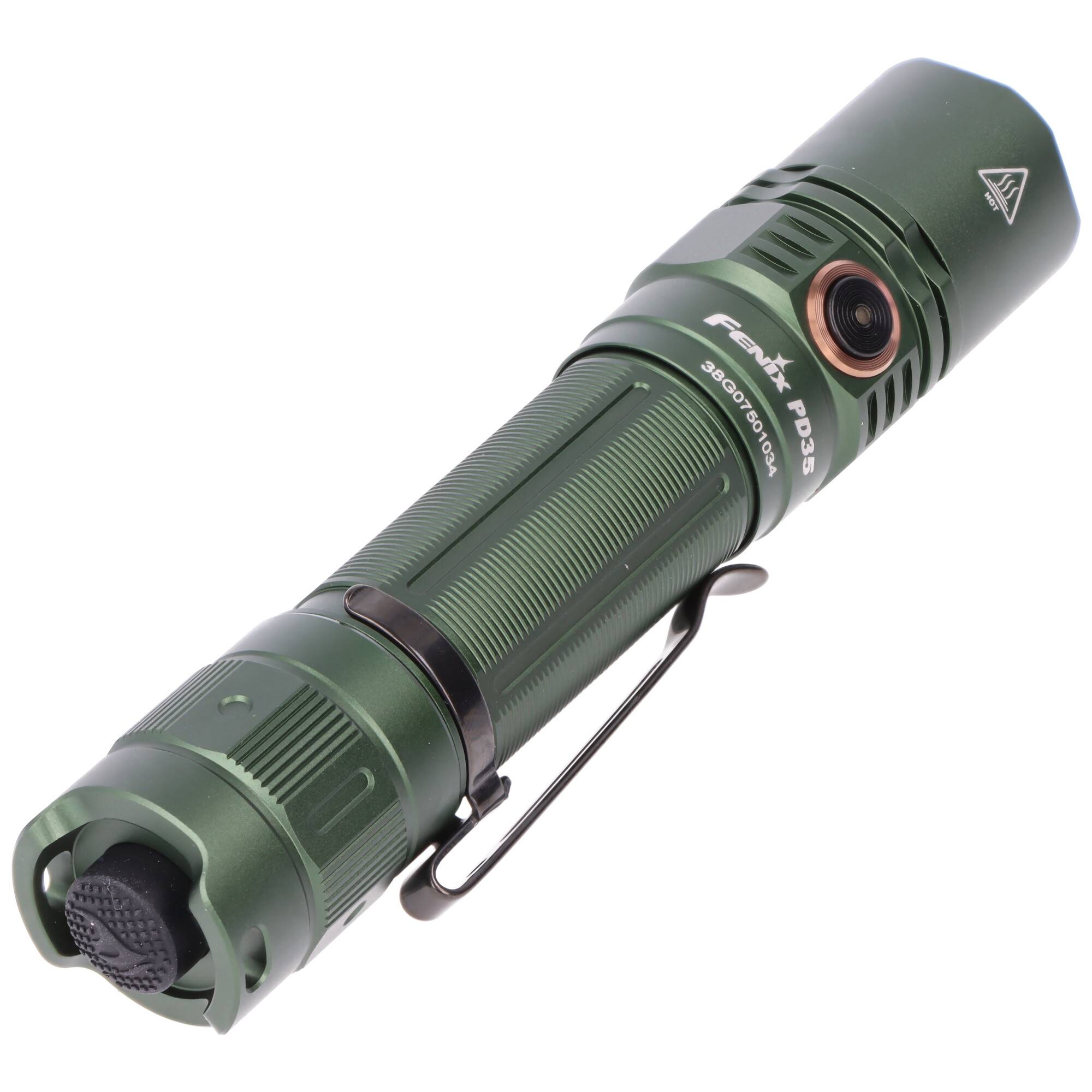 Fenix PD35 V3.0 LED-Taschenlampe, Sonderversion Tropic Green, max. 1700 Lumen, SFT40 LED, inklusive ARB-L18-2600U Akku