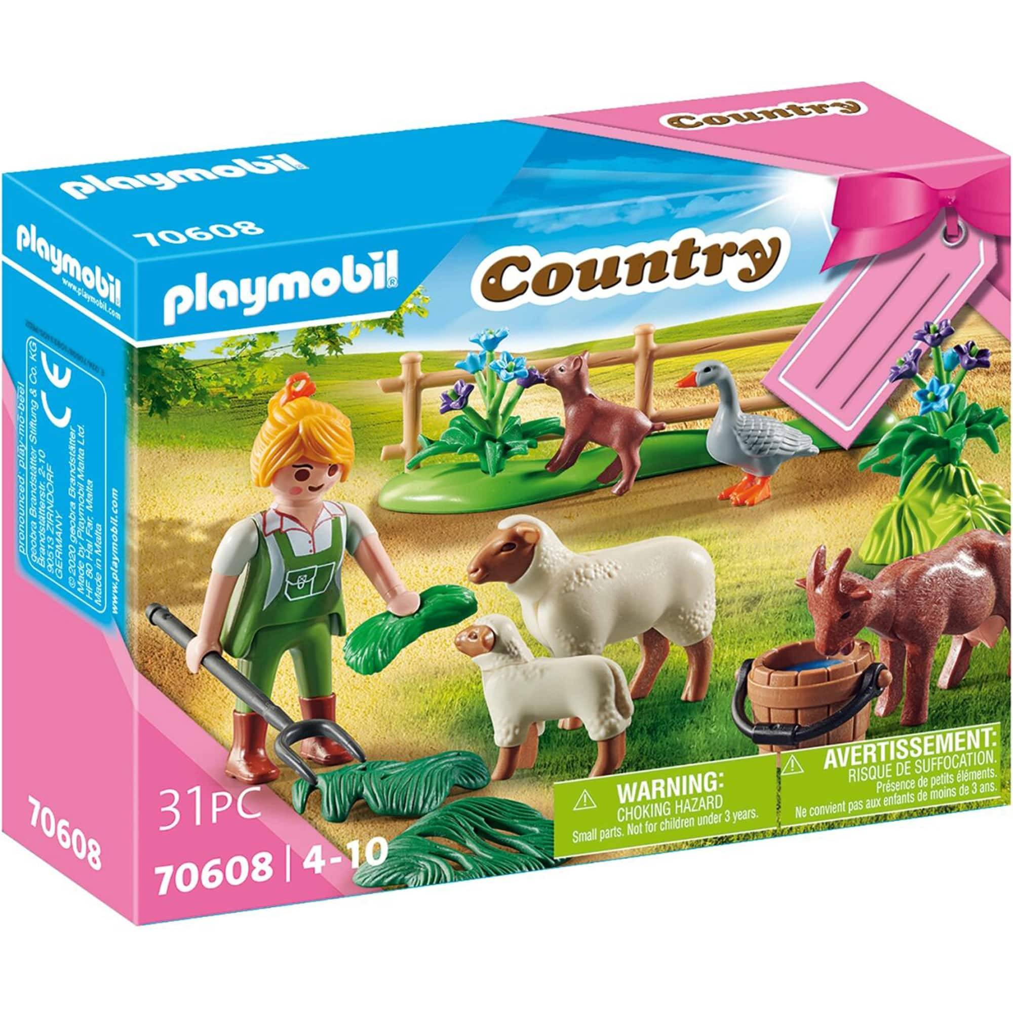 PLAYMOBIL® 70608 Geschenk Set Bäuerin mit Weidetieren