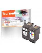 Peach Standardertrag 8 ml 8,5 200 Seiten 2 Stücke Doppelpack Spar Pack Tintenpatronen kompatibel zu Canon PG-560BK CL-561C 3713C006