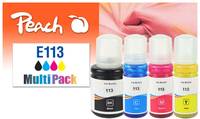Peach Standardertrag 127 ml 70 7500 Seiten 4 Stücke Multipack Spar Pack Tintenpatronen kompatibel zu Epson No. 113 T06B1 T06B2 T06B3 T06B4