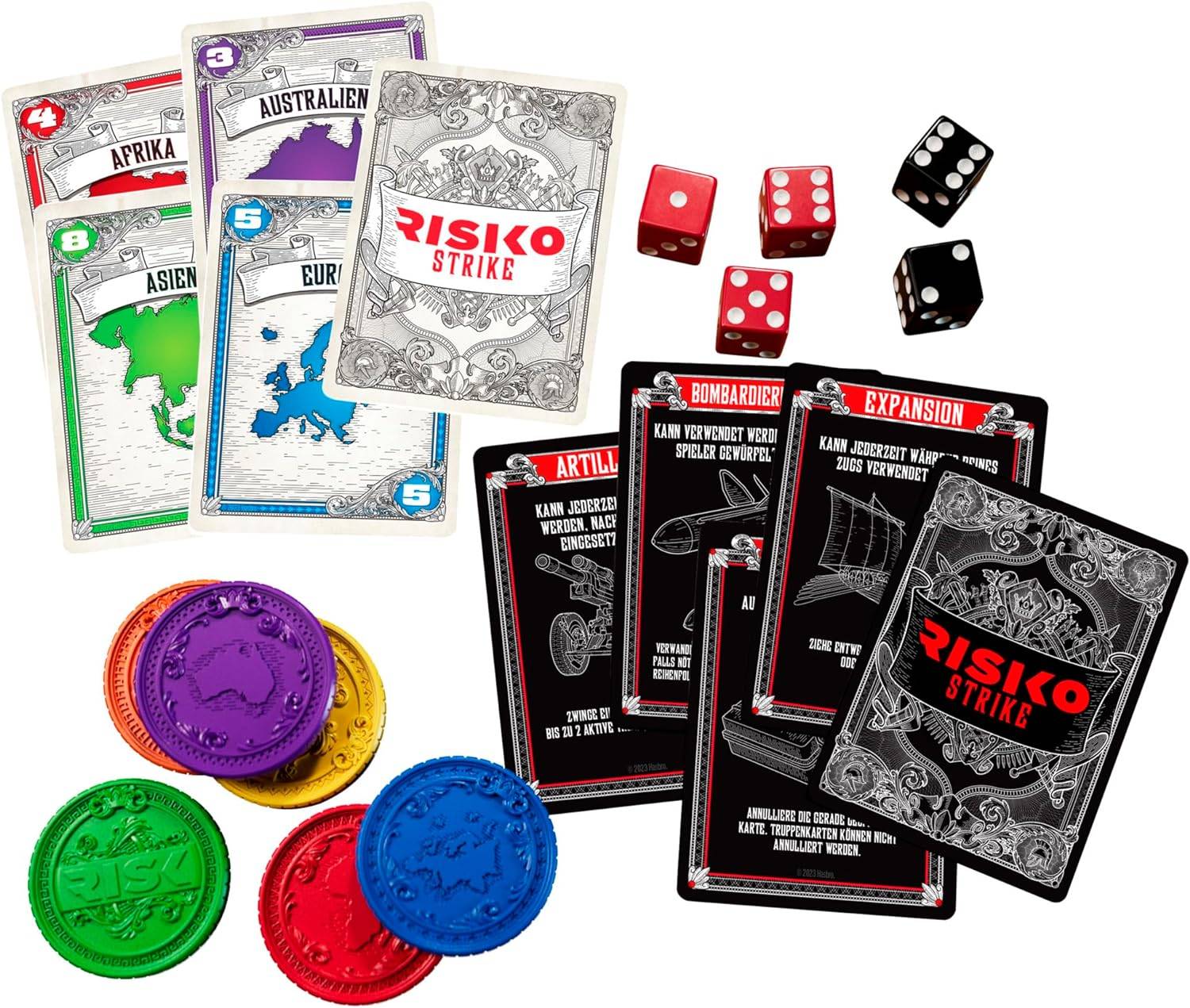 Hasbro - Risiko Strike Kartenspiel Würfelspiel Strategiespiel