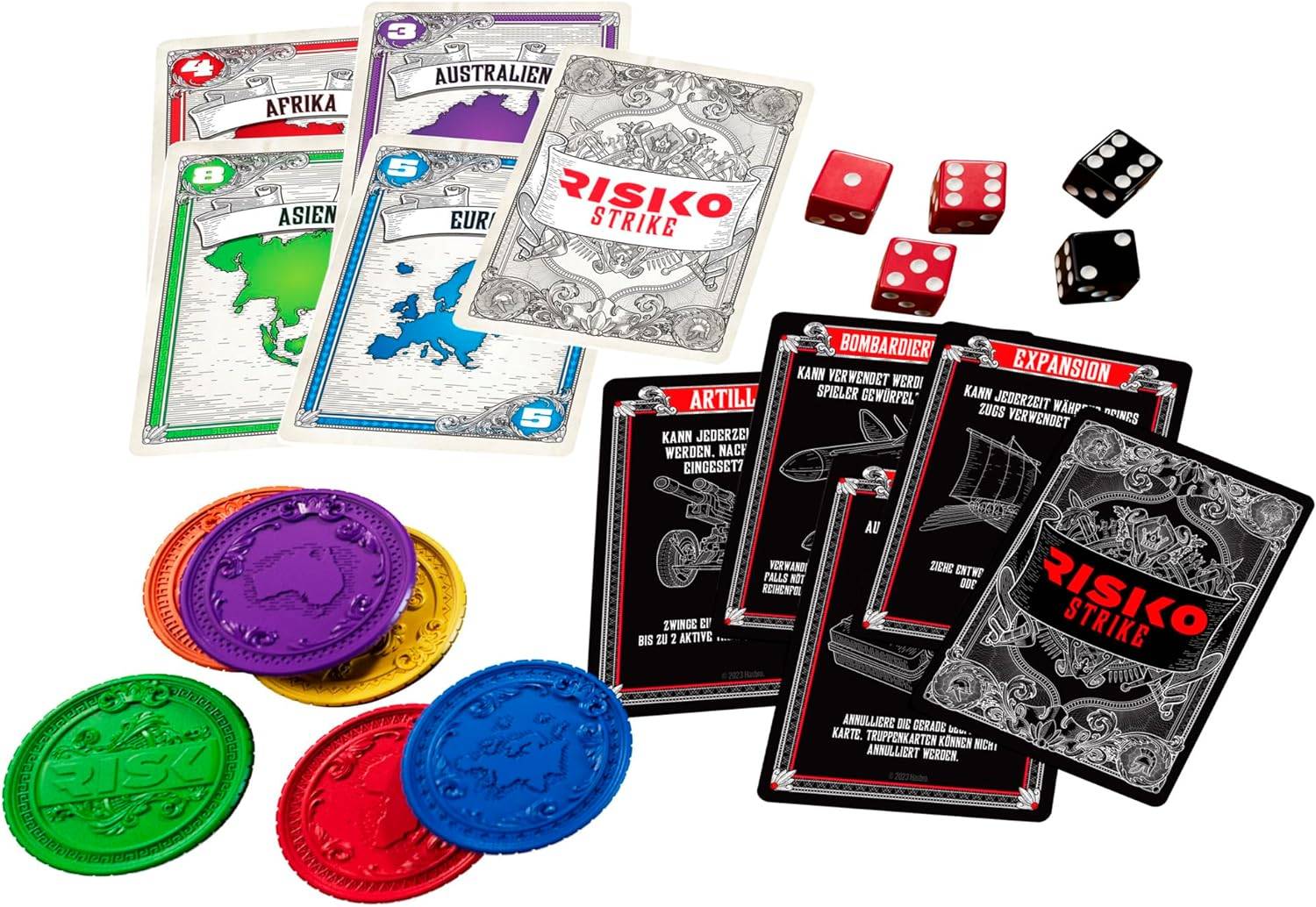 Hasbro - Risiko Strike Kartenspiel Würfelspiel Strategiespiel