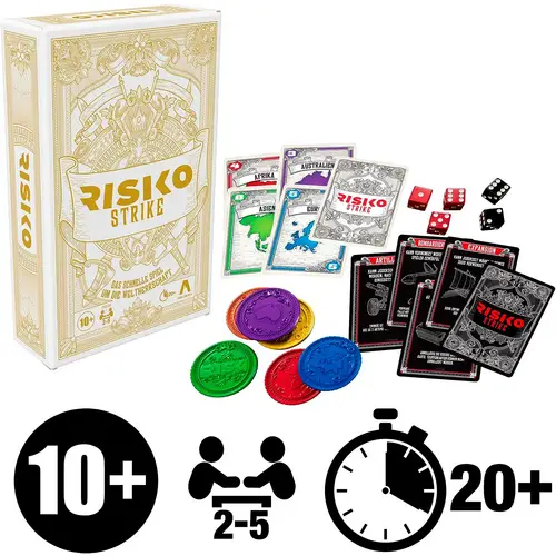 Hasbro - Risiko Strike Kartenspiel Würfelspiel Strategiespiel Hasbro - Risiko Strike Kartenspiel Würfelspiel Strategiespiel