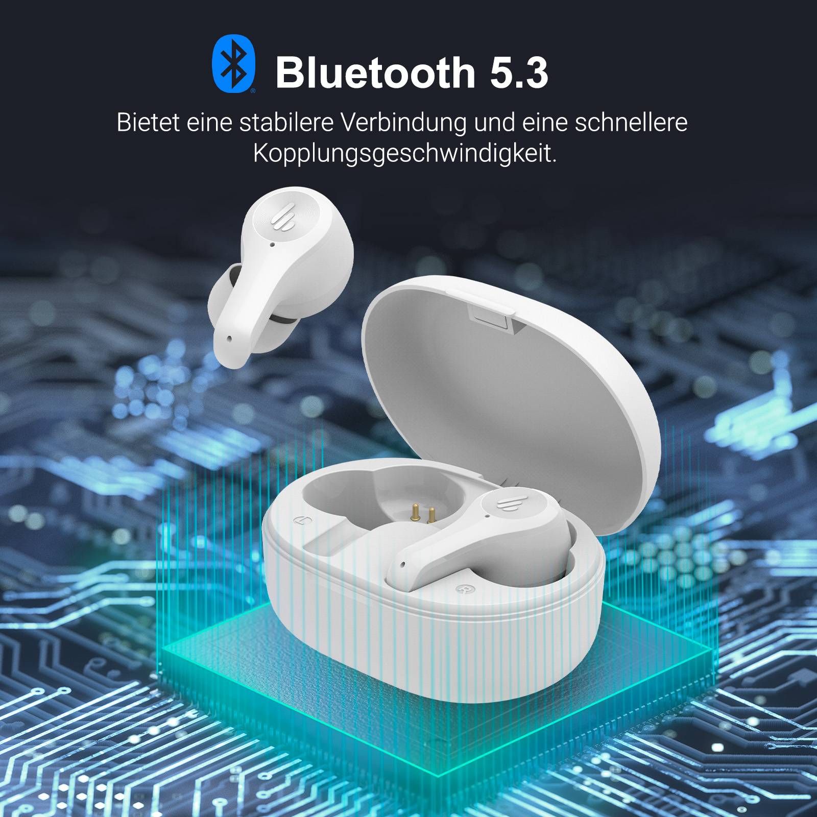Edifier X5 Lite Echte Drahtlose In-Ear-Kopfhörer, Bluetooth 5.3 Kopfhörer, 26 Stunden Spielzeit, 4 EQ-Voreinstellungen, Spielmodus, IP55 - Weiß