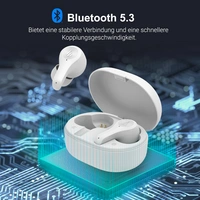Edifier X5 Lite Echte Drahtlose In-Ear-Kopfhörer, Bluetooth 5.3 Kopfhörer, 26 Stunden Spielzeit, 4 EQ-Voreinstellungen, Spielmodus, IP55 - Weiß Edifier X5 Lite Echte Drahtlose In-Ear-Kopfhörer, Bluetooth 5.3 Kopfhörer, 26 Stunden Spielzeit, 4 EQ-Voreinstellungen, Spielmodus, IP55 - Weiß