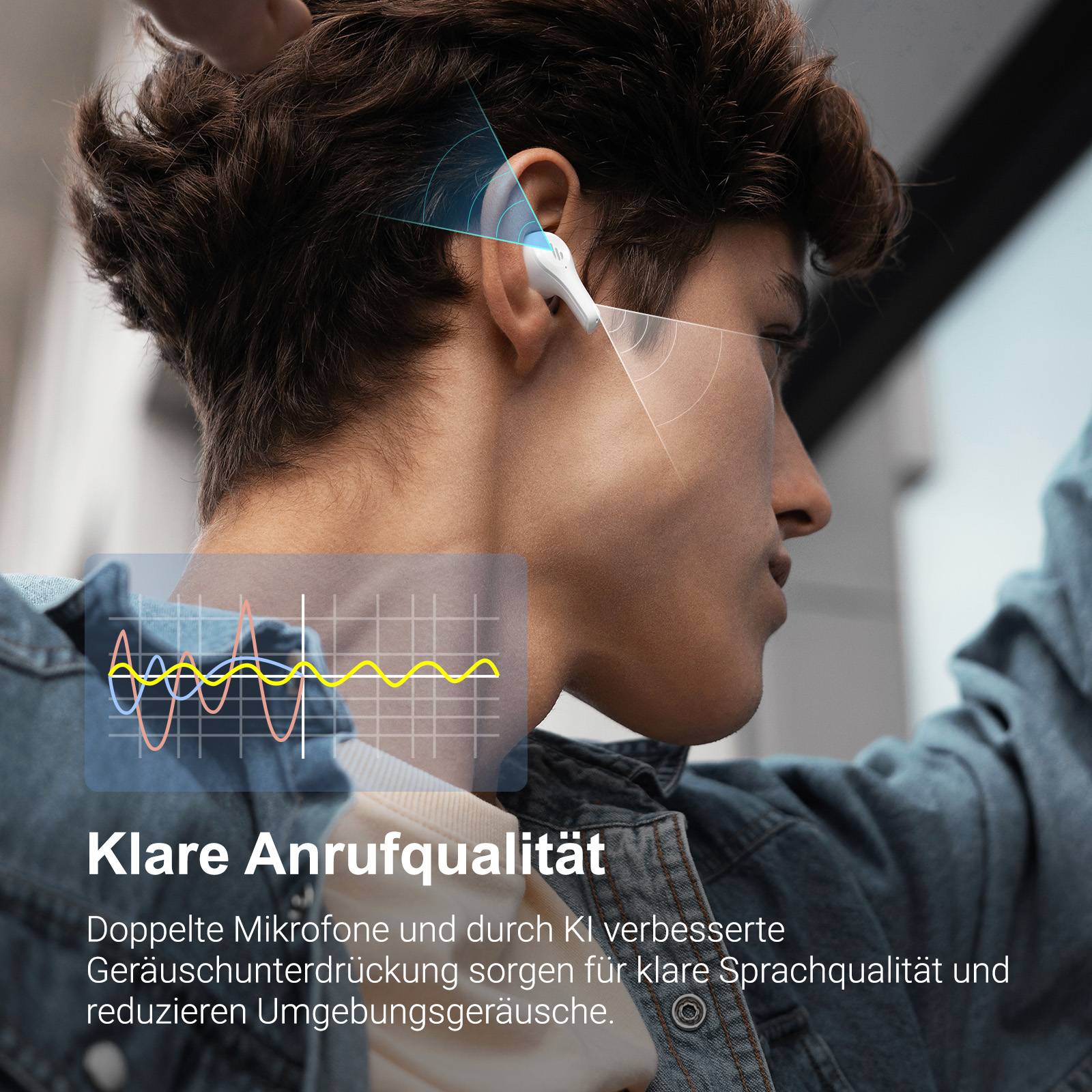 Edifier X5 Lite Echte Drahtlose In-Ear-Kopfhörer, Bluetooth 5.3 Kopfhörer, 26 Stunden Spielzeit, 4 EQ-Voreinstellungen, Spielmodus, IP55 - Weiß