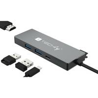 TECHLY - Hub USB-C 4 in 1