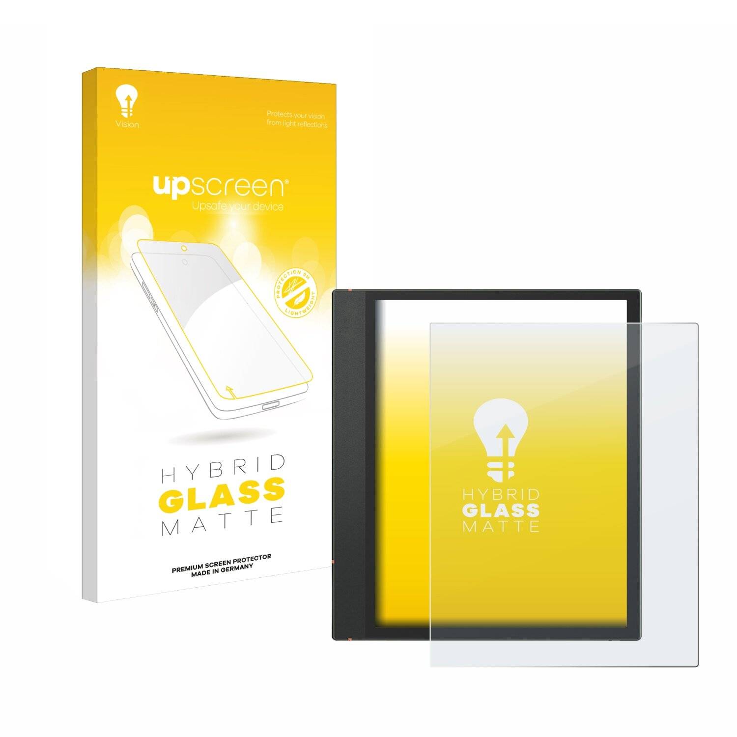 upscreen Hybrid Glas Matt Panzer-Folie für Onyx Boox Note Air 3