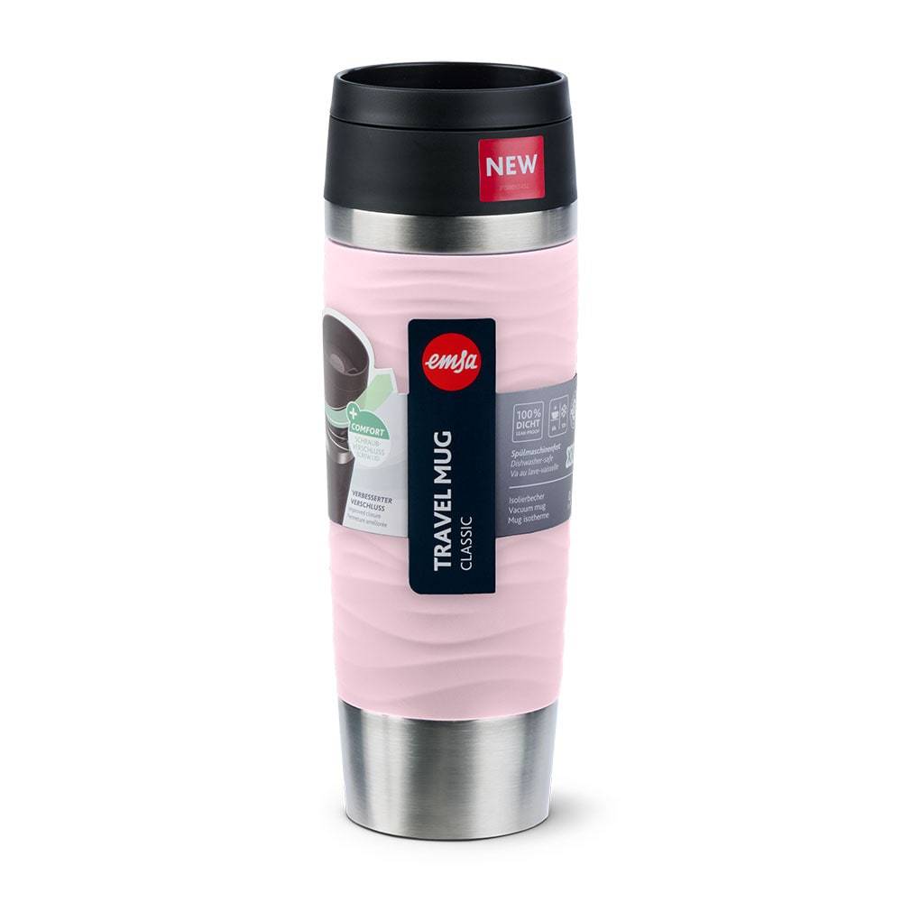 EMSA Isolierbecher Waves Grande rosa 0.5 l