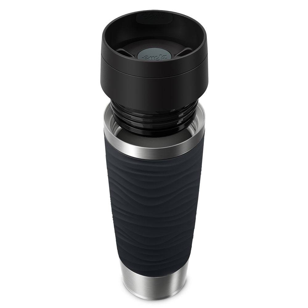 EMSA Isolierbecher TRAVEL MUG Wave 0.5 l. schwarz hochwertiger