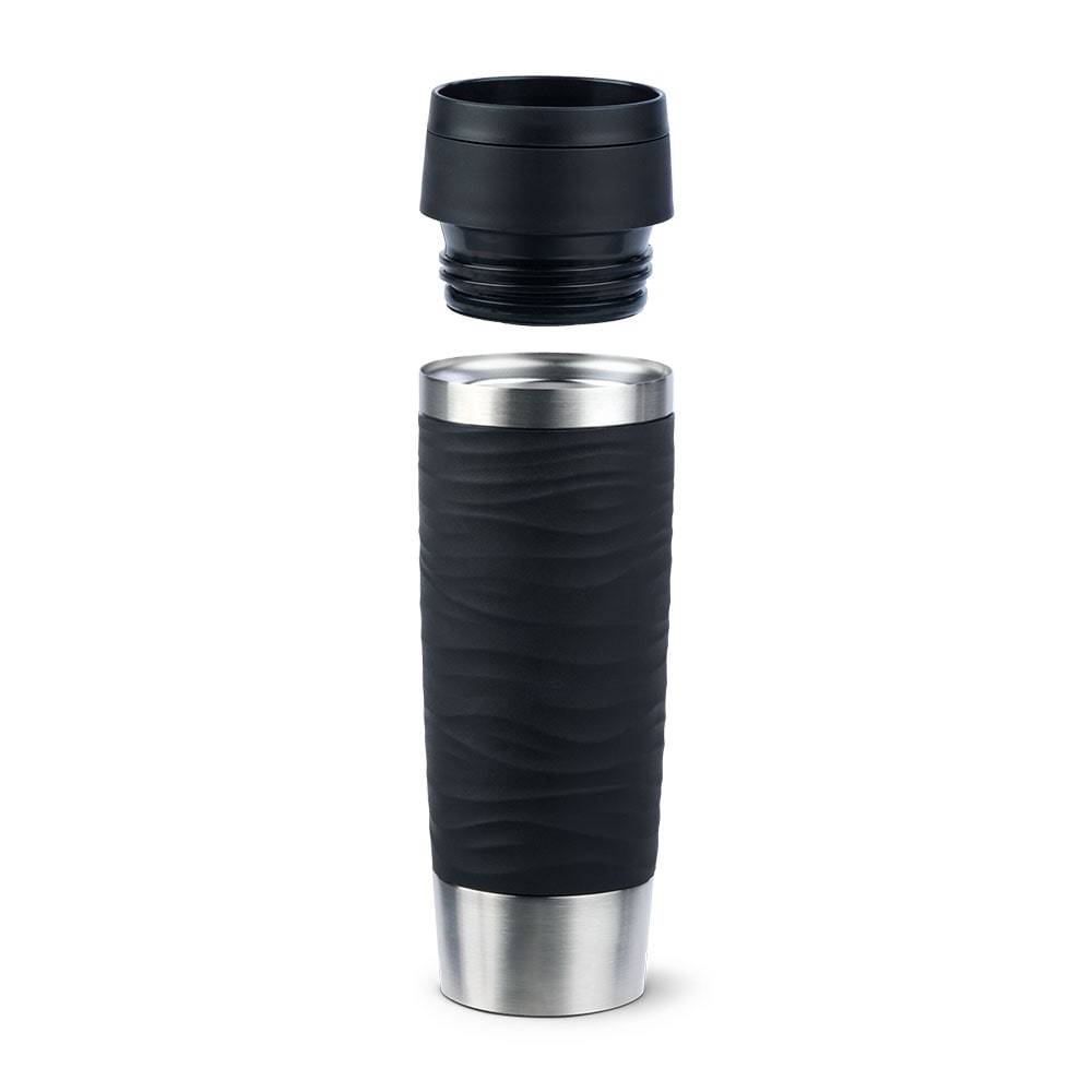 EMSA Isolierbecher TRAVEL MUG Wave 0.5 l. schwarz hochwertiger