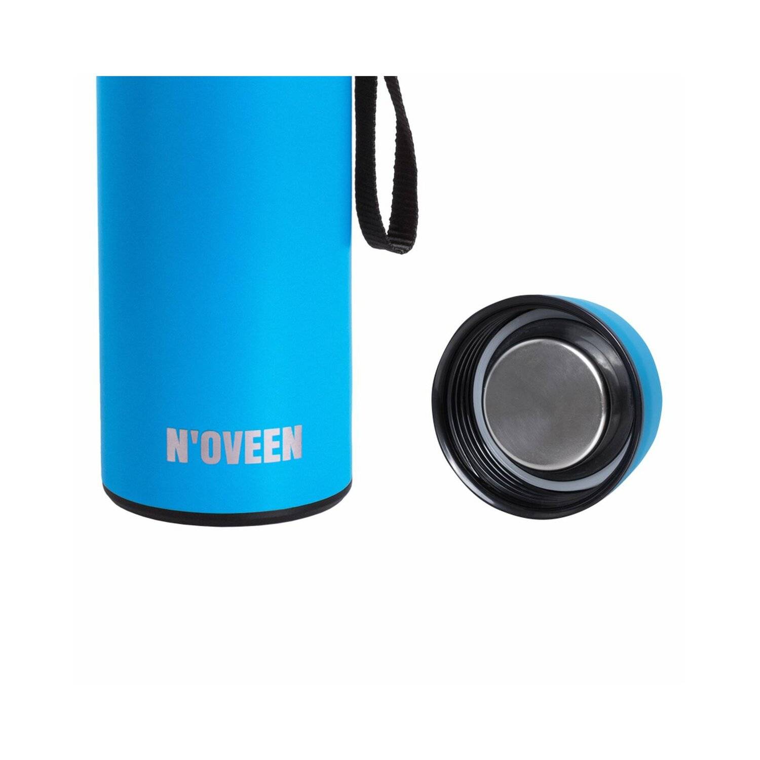 Matte Edelstahl Thermoskanne | 700 ml, Blau