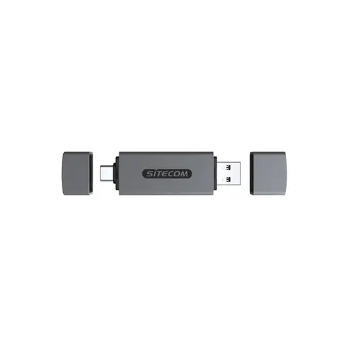 Sitecom USB-A + USB-C Stick-Kartenleser (104?MB/s) – SD & MicroSD Sitecom USB-A + USB-C Stick-Kartenleser (104?MB/s) – SD & MicroSD