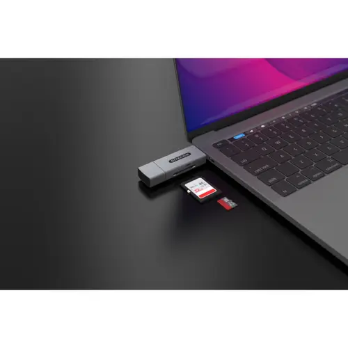 Sitecom USB-A + USB-C Stick-Kartenleser (104?MB/s) – SD & MicroSD Sitecom USB-A + USB-C Stick-Kartenleser (104?MB/s) – SD & MicroSD