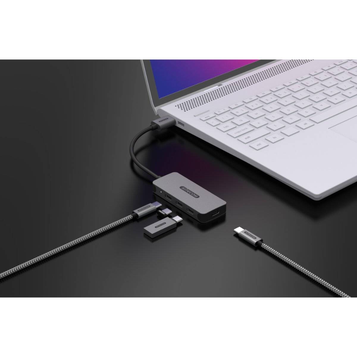 USB-A zu 4x USB-C Hub (15?cm)
