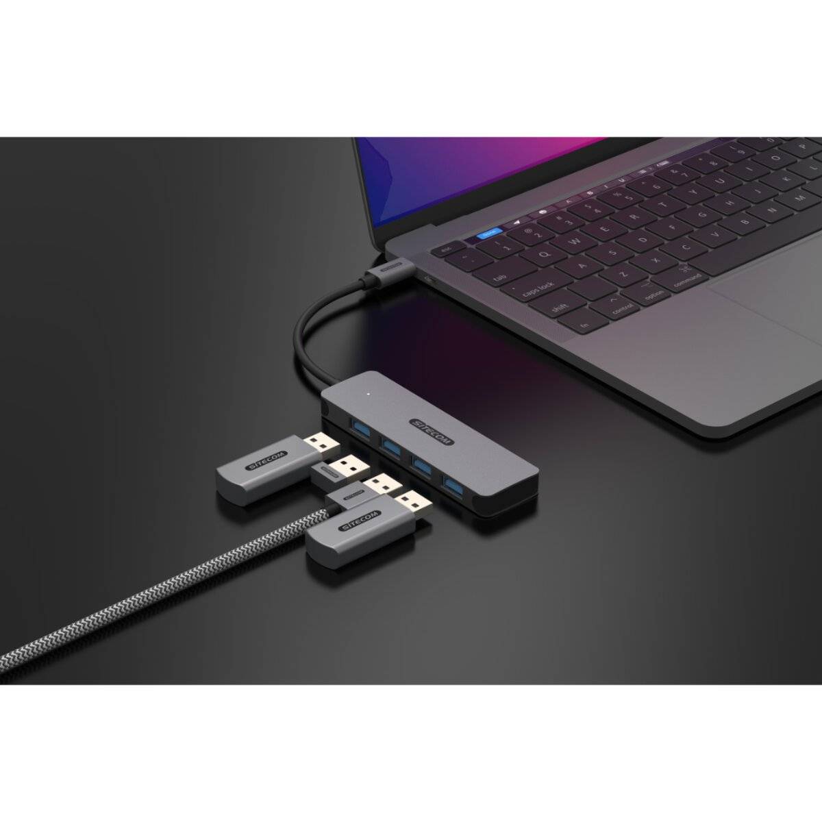 USB-C zu 4x USB-A Hub