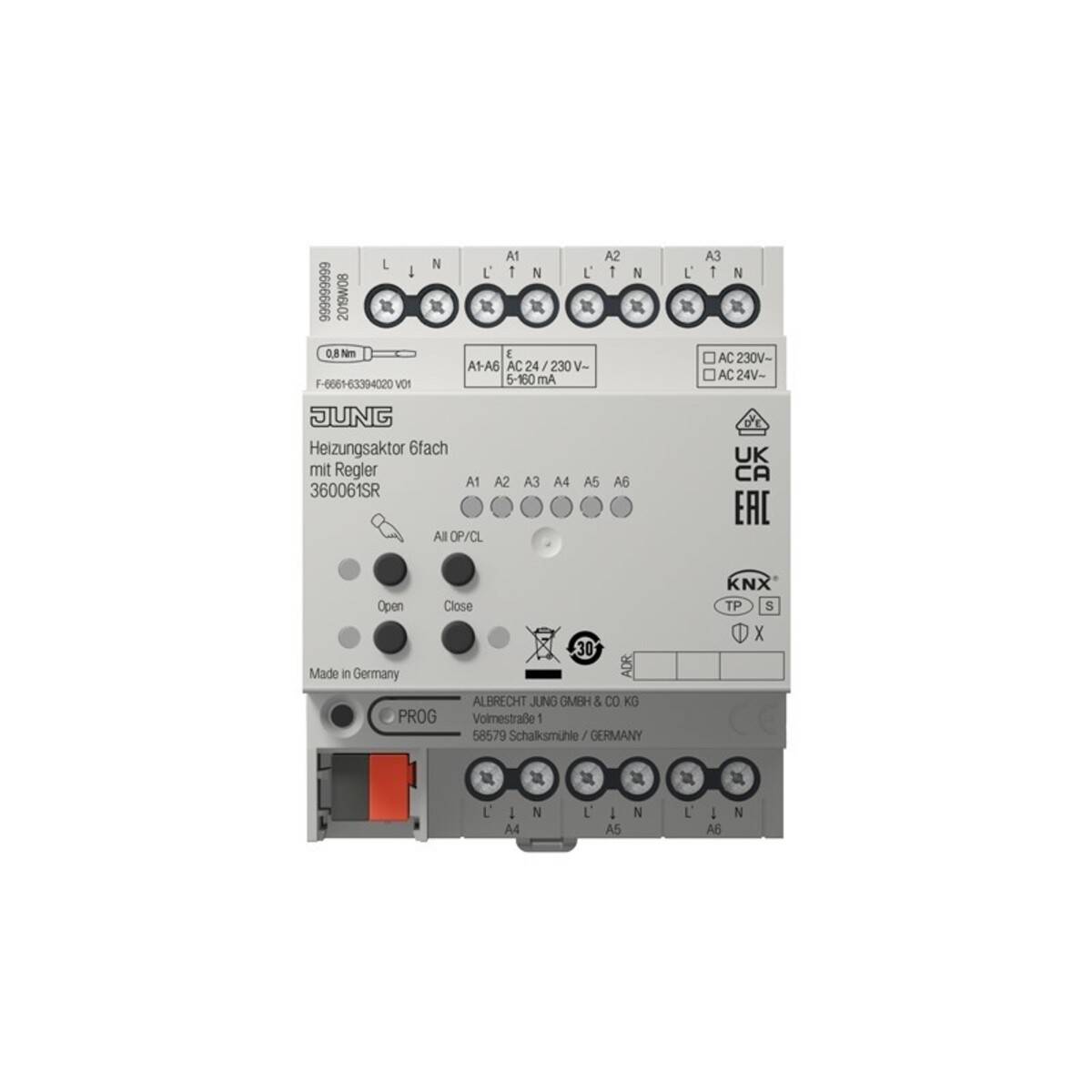 Jung KNX Heizungsaktor 36006 1S R