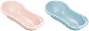 keeeper kids Babywanne ''wiktoria pure'', 840 mm, nordic-pink aus PP, mit zwei Ablagefächern,