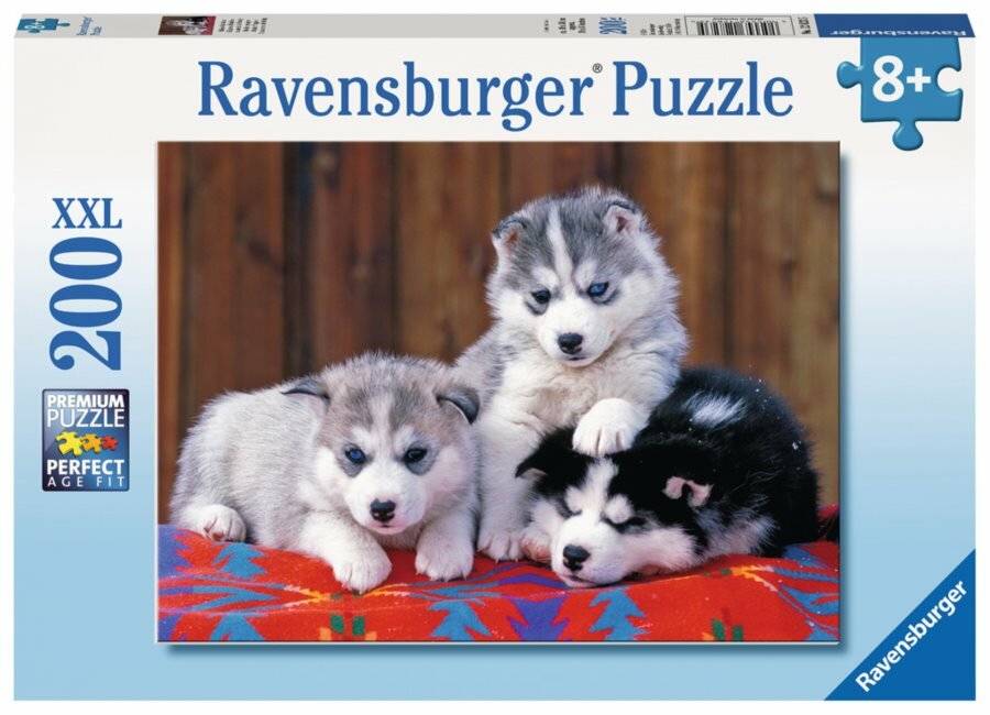 RAVENSBURGER Puzzle Welpen Husky XXL 200 Teile