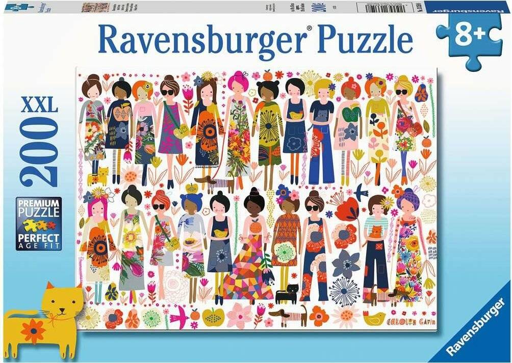 RAVENSBURGER Blumenmotive Puzzle XXL 200 Teile