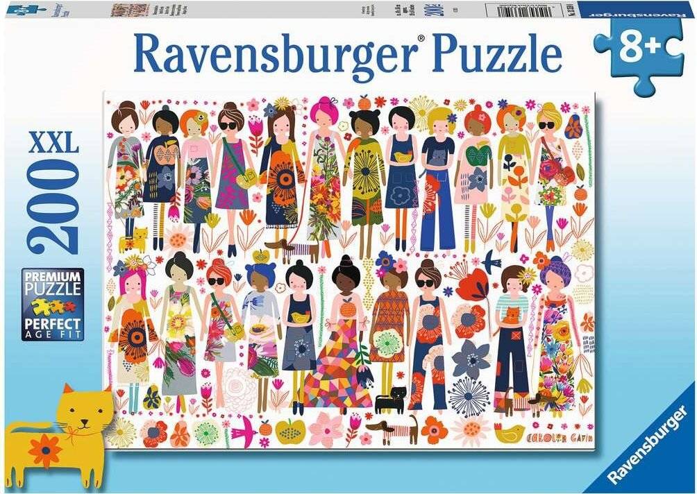 RAVENSBURGER Blumenmotive Puzzle XXL 200 Teile