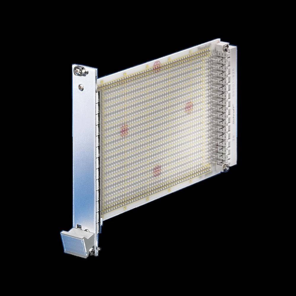 Modulare elektronische Leiterplatte mit mehreren Anschlüssen, wahrscheinlich für die Verwendung in Computer- oder Telekommunikationshardware entwickelt.