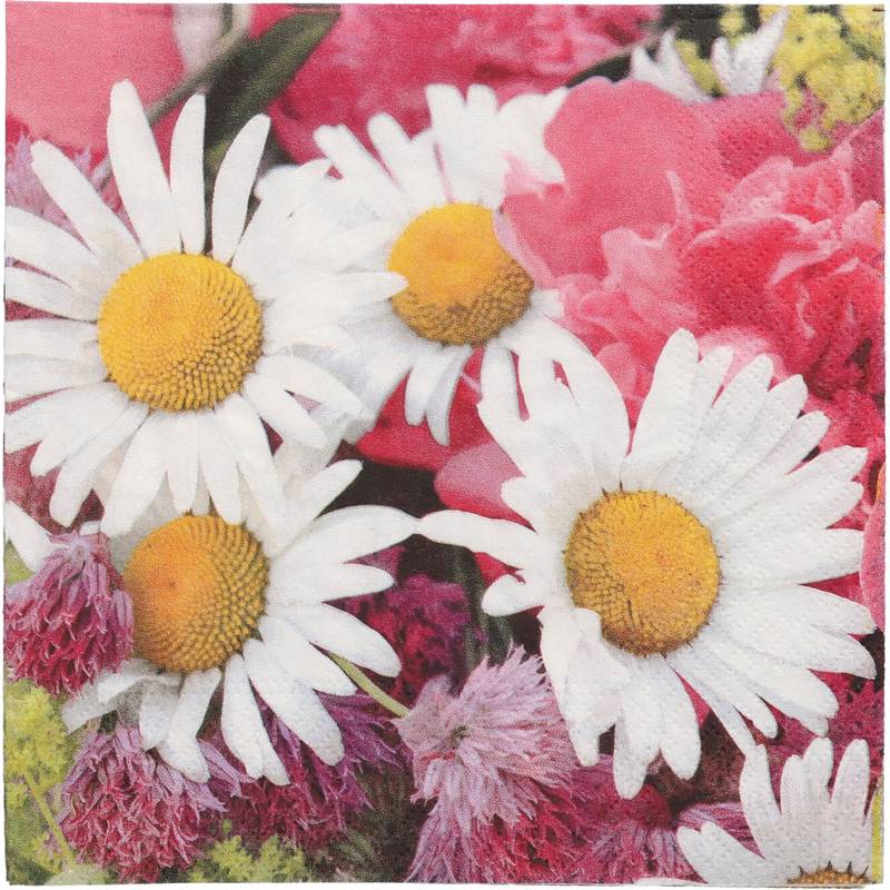 PAPSTAR Motiv-Servietten "Marguerite", 330 x 330 mm
