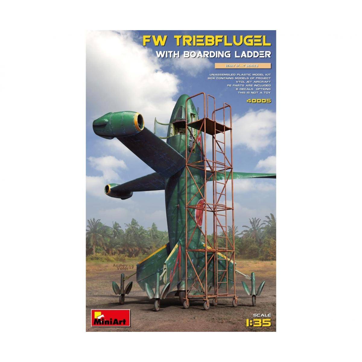 Modellbausatz,1:35 Focke-Wulf Triebflügel m. Gerüst