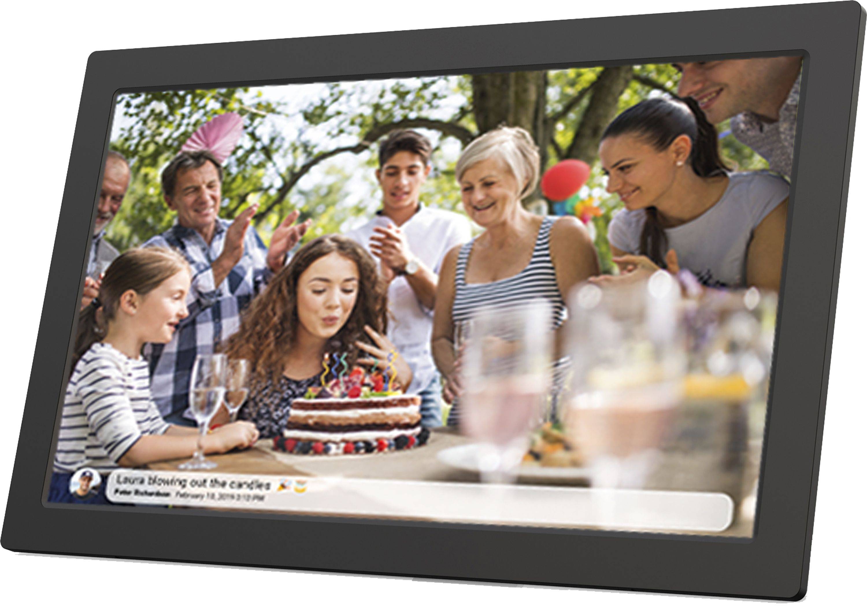 Denver PFF-2160 - Digitaler Bilderrahmen 21,5 Zoll WLAN FRAMEO App Full HD IPS Touchscreen 32 GB Fotos Videos