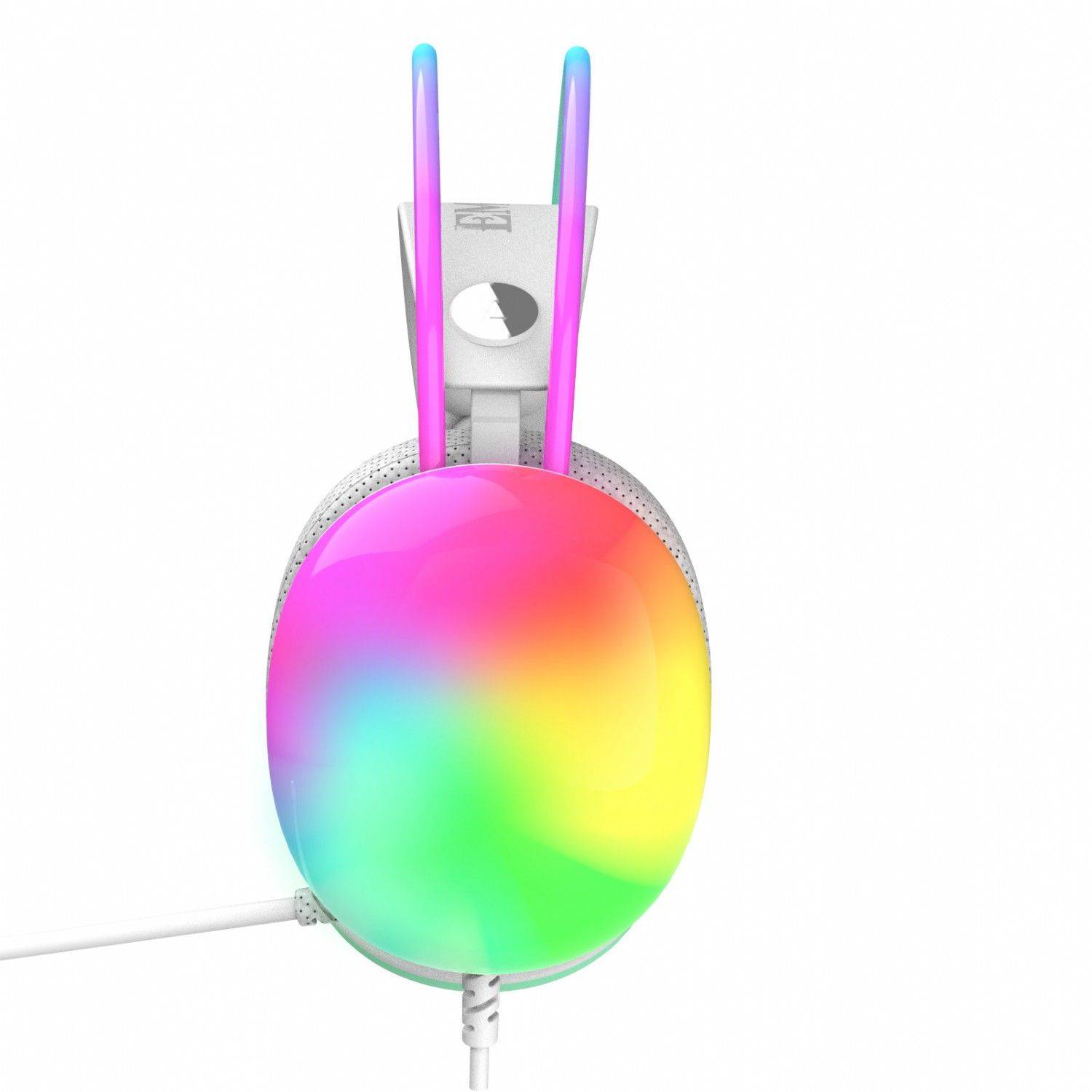 Inca Kopfhörer mit Mikrofon Gaming Headset Empousa 7.1 Virtual Surround RGB Weiß
