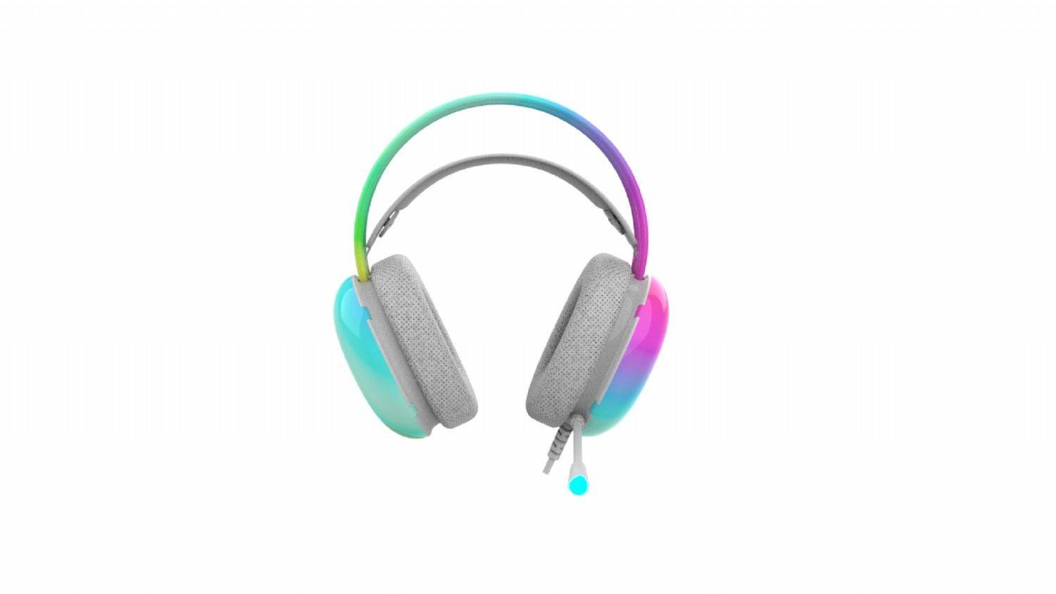 Inca Kopfhörer mit Mikrofon Gaming Headset Empousa 7.1 Virtual Surround RGB Weiß