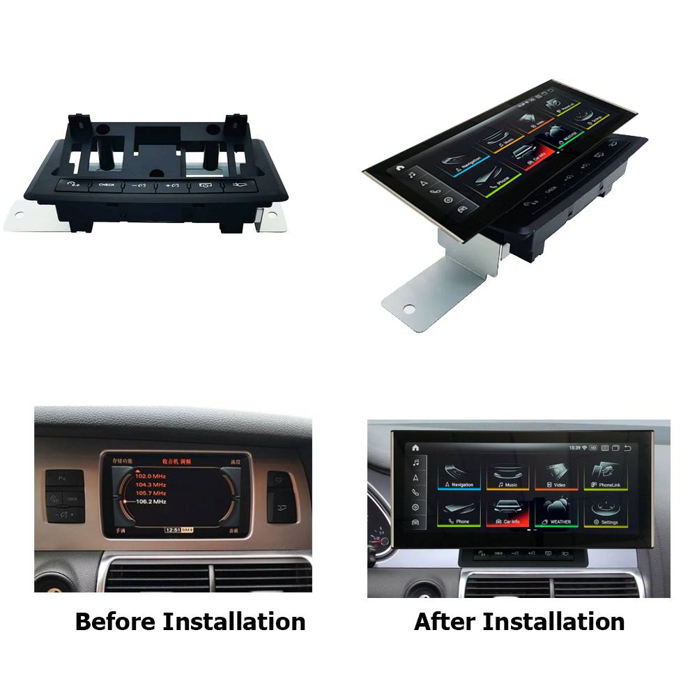 Für Audi Q7 MMI 3G 10.2" Touchscreen Android GPS Navigation CarPlay AndroidAuto