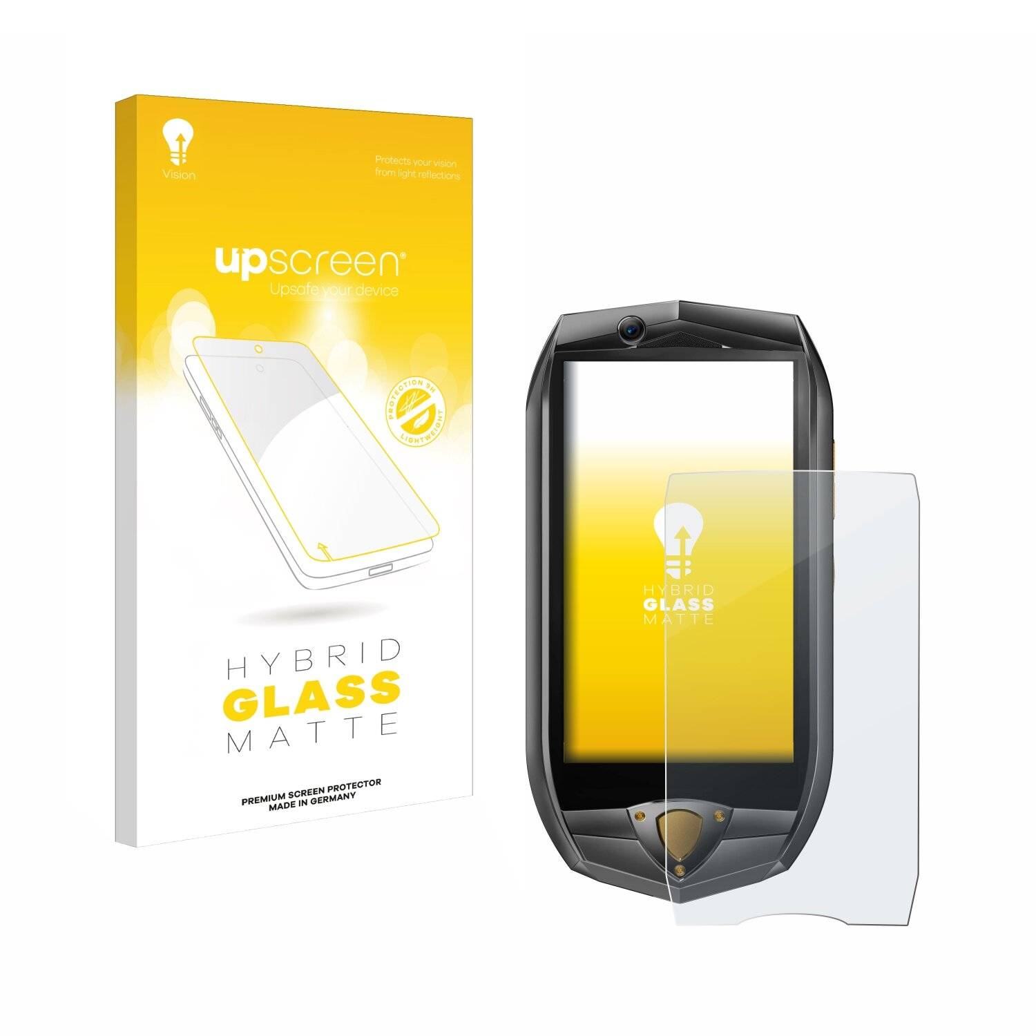 upscreen Hybrid Glas Matt Panzer-Folie für Oukitel