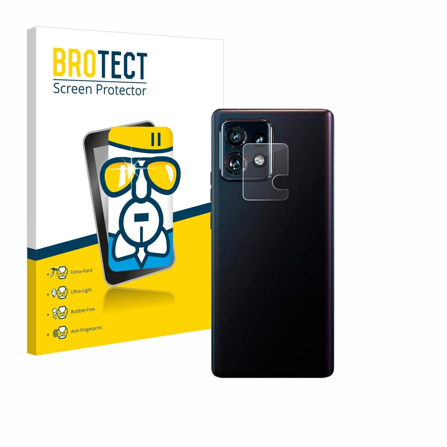BROTECT AirGlass Glas Panzer-Folie für Motorola Edge 40 Pro (NUR Kameraschutz) -