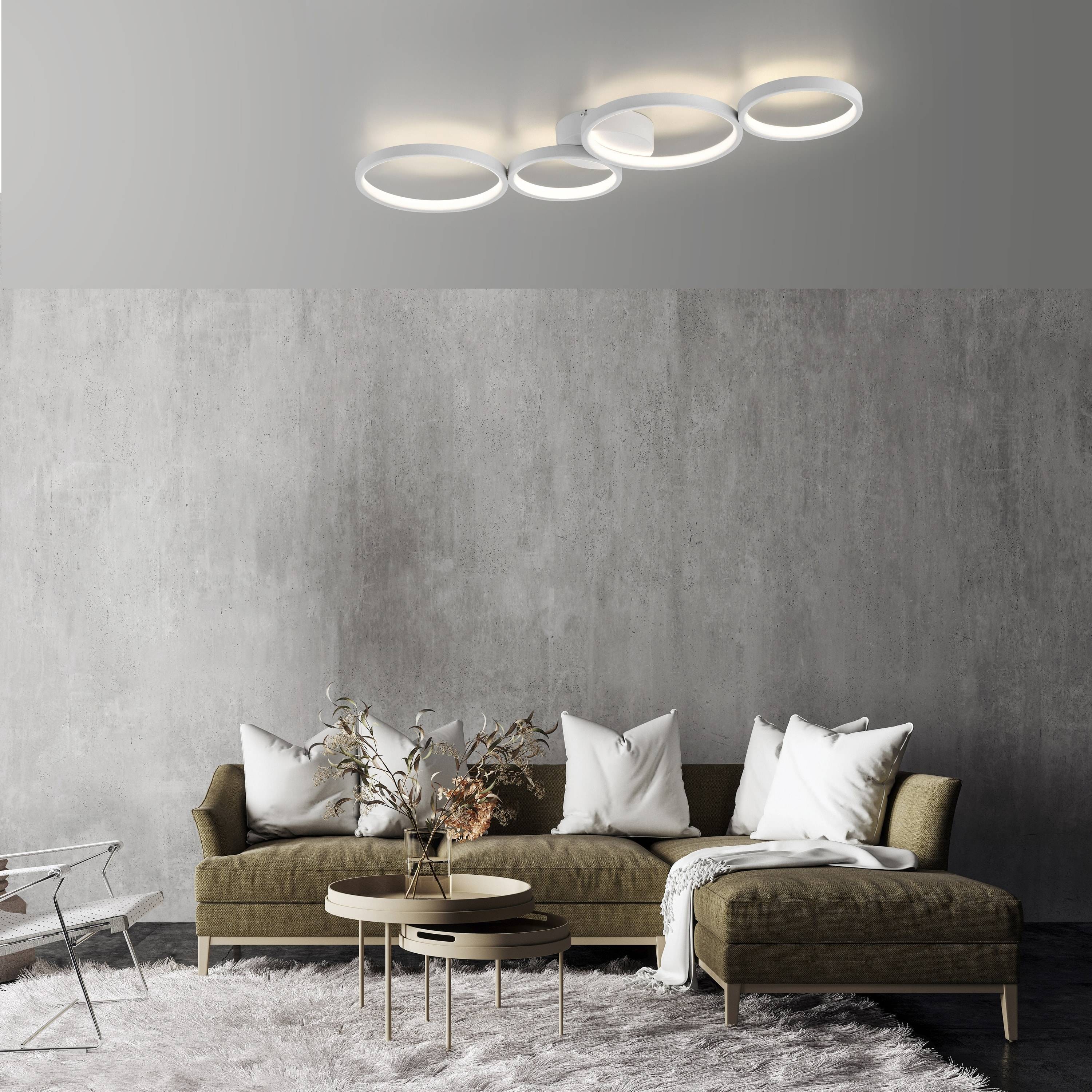 PAUL NEUHAUS LED-Deckenleuchte 6183-16 weiss, 26 W, 3700 lm, 3000 K