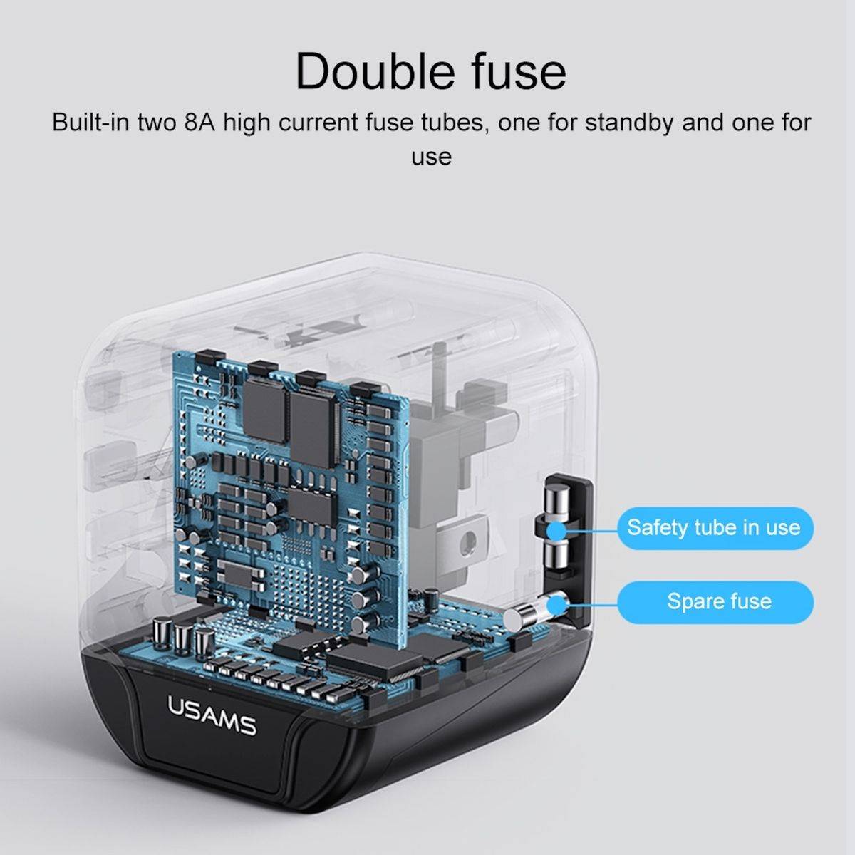 Universeller verstellbarer Reiseadapter 12W Netzteil 2x USB Anschlüsse