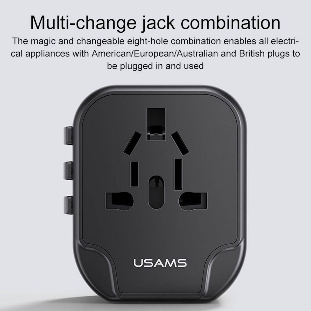 Universeller verstellbarer Reiseadapter 12W Netzteil 2x USB Anschlüsse