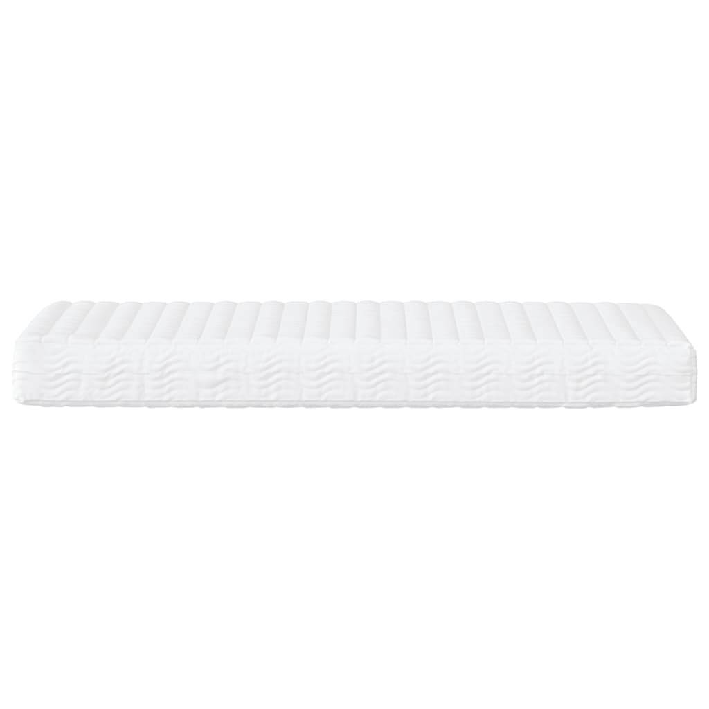 vidaXL Schaumstoffmatratze Weiß 90x190 cm Härtegrad H2 H3