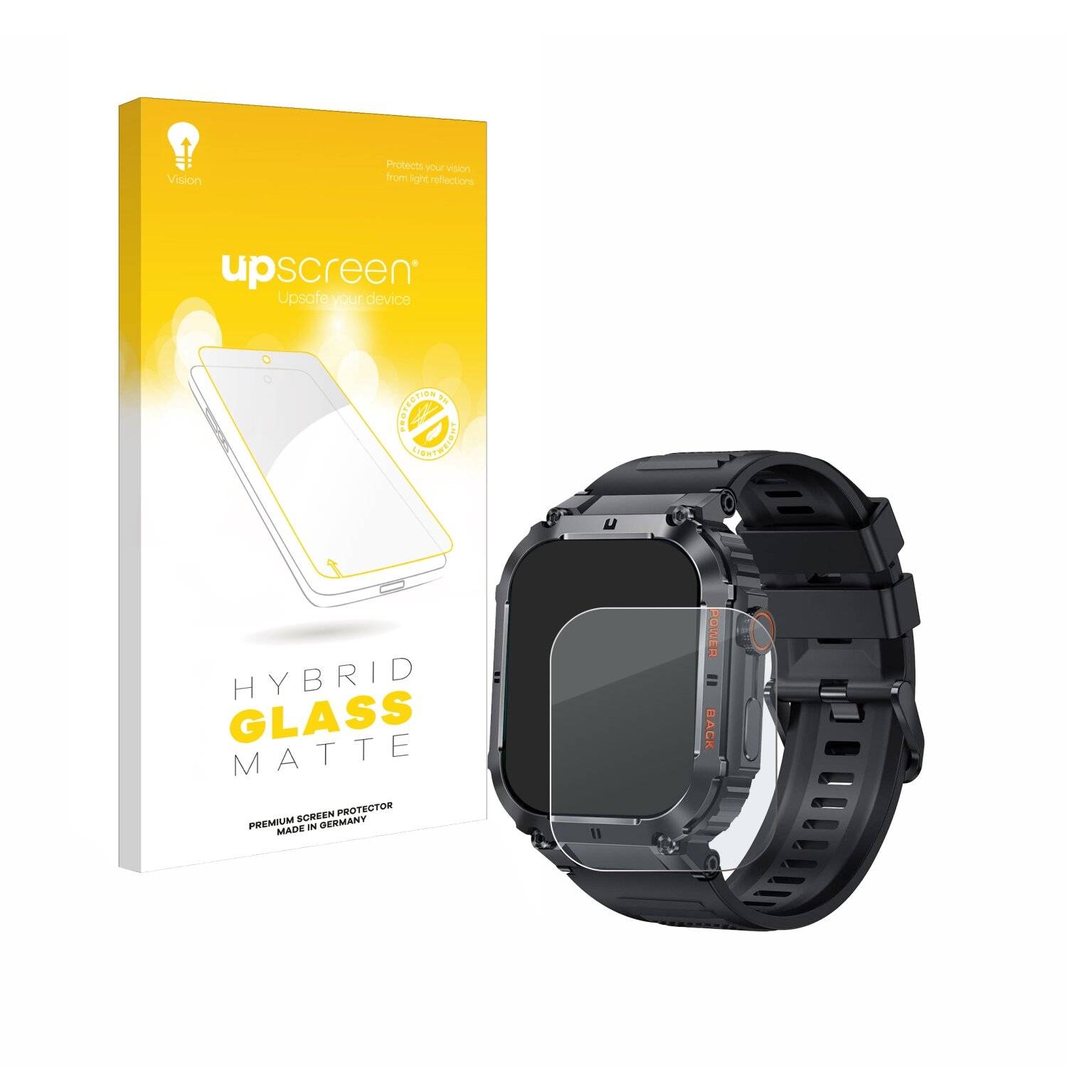 upscreen Hybrid Glas Matt Panzer-Folie für GaWear K57PRO