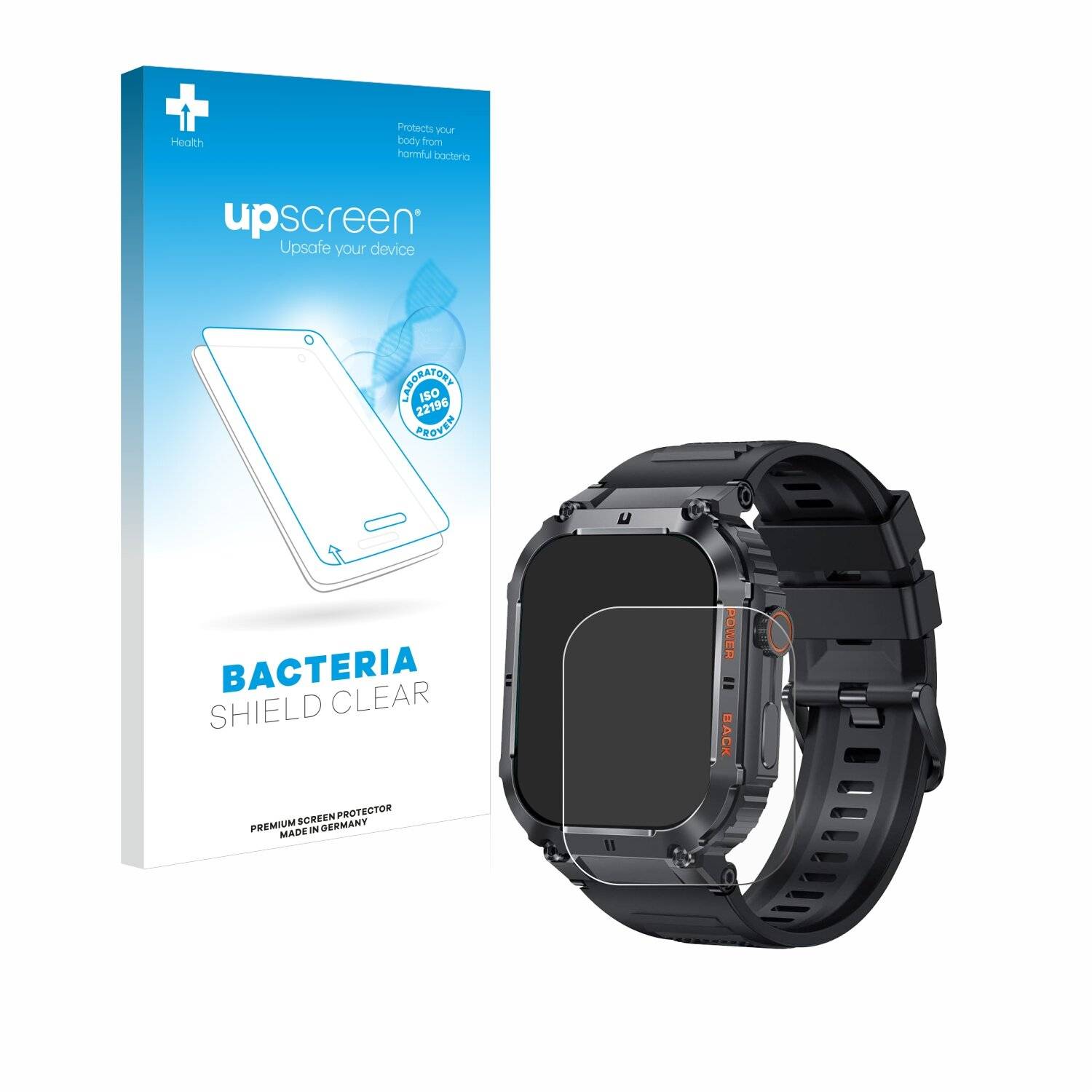upscreen Bacteria Shield Schutzfolie für GaWear K57PRO 1.96 -