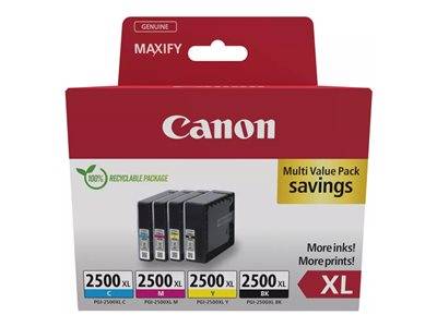 CANON PGI-2500XL Ink Cartridge BK/C/M/Y Drucken, Scannen & Verbrauchsmaterial Verbrauchsmaterialien